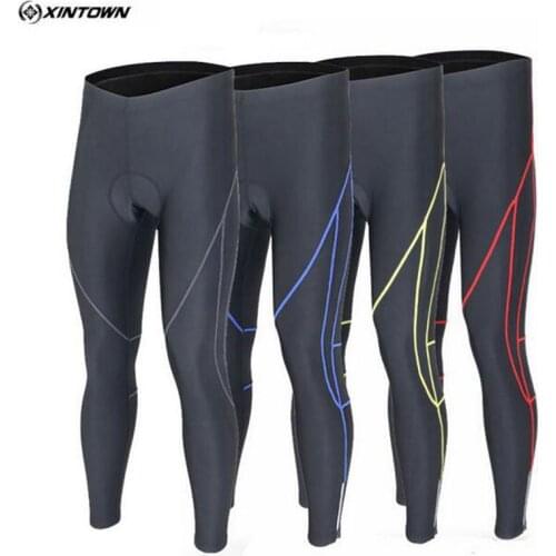 XINTOWN Team Outdoor Cycling Pants Ropa Ciclismo Winter Men Bike Bicycle Pants Gel 3D Padded Tight Trouser 4-Colors