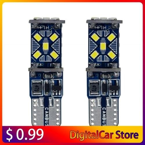 T10 W5W New Super Bright LED Car Parking Lights WY5W 168 501 2825 Auto Wedge Turn Side Bulbs Car Interior Reading Dome Lamp
