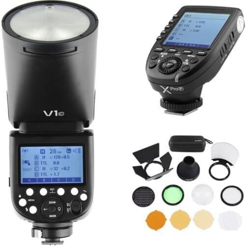 Godox V1 Flash V1/C V1/N V1/S V1/F V1/O TTL HSS Speedlite Flash X1T X-Pro-C/N/S/F/O trigger for Canon Nikon Sony Fuji Olympus