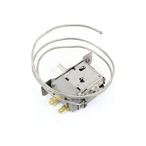 3Pin Refrigerator Refrigeration Thermostat w 61cm Metal Cord