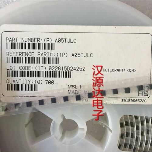 A05TJLC 18.5nH 2.5GHz 4A 3730 Glue with high Q RF air coil spring