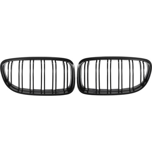 AL21 -1 Pair Car Front Grille Gloss Black Inlet Grille for BMW E90 LCI 3-Series Sedan/Wagon 2009 - 2011