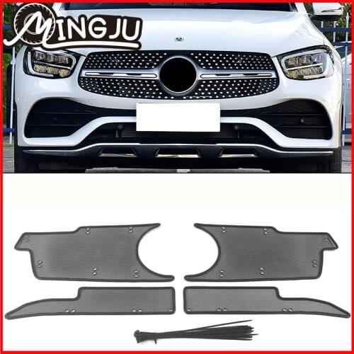 For Mercedes-Benz GLC X253 2020 2021 Car Accessories Grille Insert Net Anti-insect Dust Garbage Proof Stainless Inner Cover Mesh