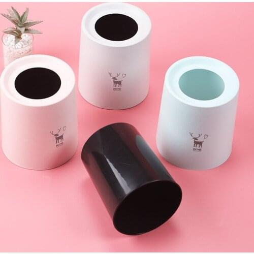 Car Trash Waste Bin Desktop Garbage Basket Home Table Plastic Office Supplies Trash Can Dustbin Sundries Barrel Box