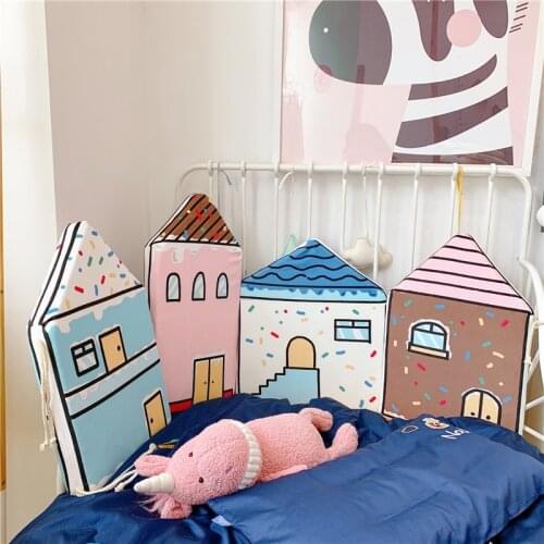 Baby home crib protector Crib side Newborns bed Bumper Nordic INS House Bed Cushion Infant Cot sides Baby bedding set Room Decor