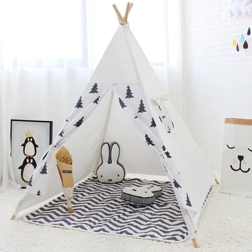 Play Tent For Kids Indian Style Wigwam Teepee For Children Cute Game Tent Baby Cabin Princess Castle For Girl Tipi Toys For Boy