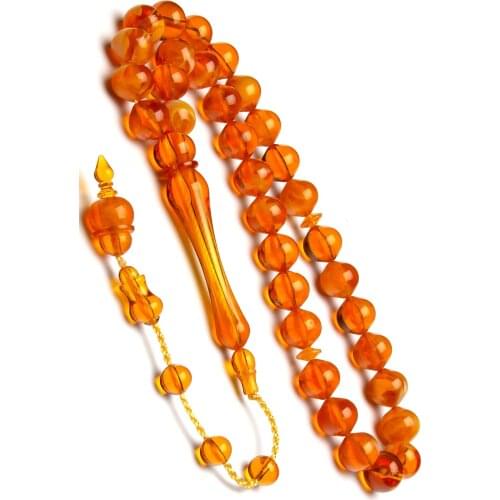 Islamic Tasbih Muslim Rosary Beads 33 Prayer Rosary For Men Bracelet For Men Accessory amber oltu amber stone Handmade Turkey