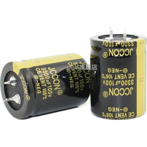 JCCON Horn Aluminum Electrolytic Capacitor 100v3300uf Volume 30x40 Inverter Power
