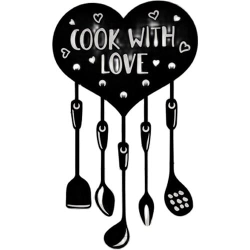 Creative Love English Kitchen Beautiful Decoration Wall Sticker Background Wall Simple Removable Wall Sticker