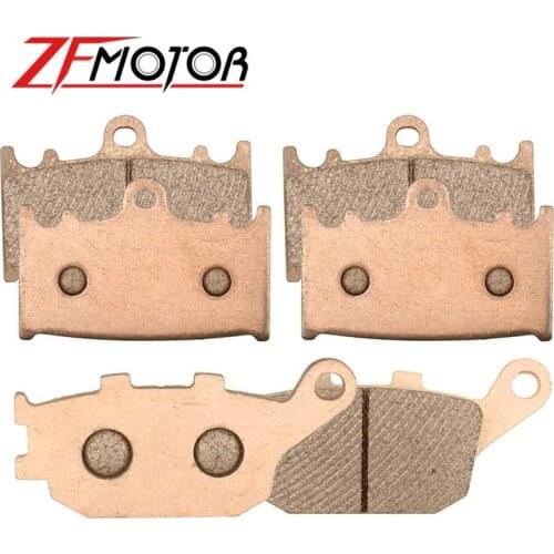 Motorcycle Front & Rear Brake Pads Disks Copper sinter For Suzuki GSF 650 1250 Bandit 2007 2008 2009 2010 2011 2012 2013 SV 1000