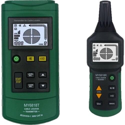 MY6818 AC/DC 12-400V Professional Cable Tester Tracker Finder Wire Short Circuit Breaker Fault Detector