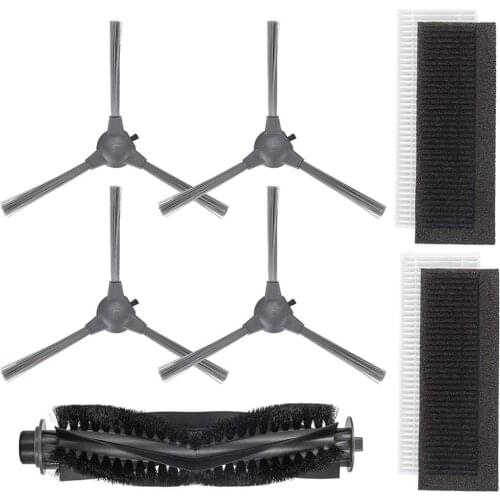 Side Brush Filters Rolling Brush Set For Bagotte BG600 BG700 BG800 Robotic Vacuum Cleaner Filters Replacement Spare Accessorie