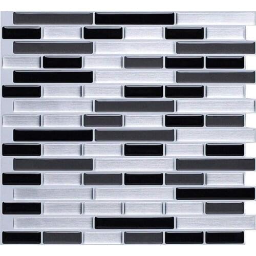 New Mosaic Self Adhesive Tile Backsplash 3D Wall Sticker DIY epoxy Bathroom Kitchen Home Decor Oil-Proof Waterproof