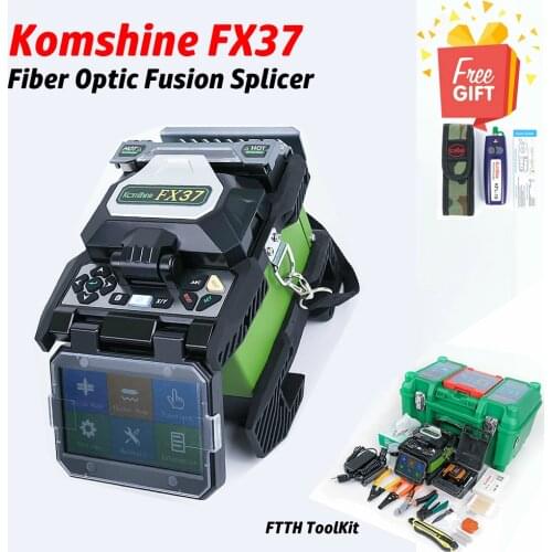 Suit Box Sale of Komshine FX37 Welding Machine Fiber Optic Fusion Splicer Fiber Splicing Machine Soudeuses by Express Shipping