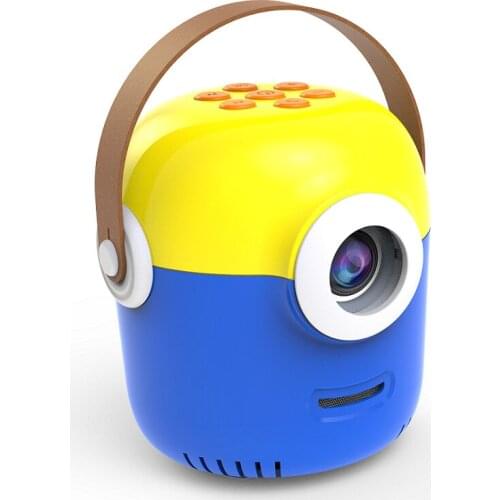 PR015 Cut cartoon eye small mi kids children projectors screen retrofit led projector lens portable