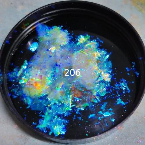 Transparent Nail Chameleon Flakes Irregular Glitter Magic Mirror Chrome Flakes 10g