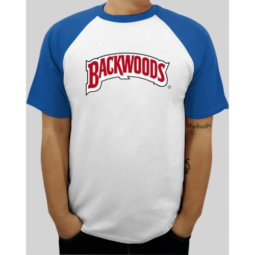 Drop shipping Men Backwood Logo fashon raglan T shirt cotton 100% casual tee shirt short sleeve fashion hip-hop cool tshirt