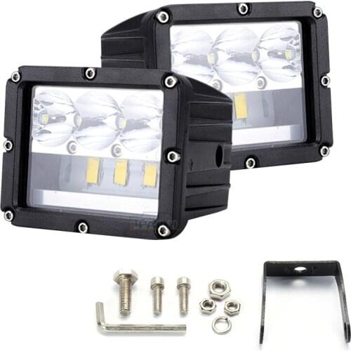 Light Bar/Work Light 60W 4'' LED White Amber Work Light Bar Offroad Truck Tractor 4x4 SUV ATV Fog Light 12V 24V 120W Led Bar