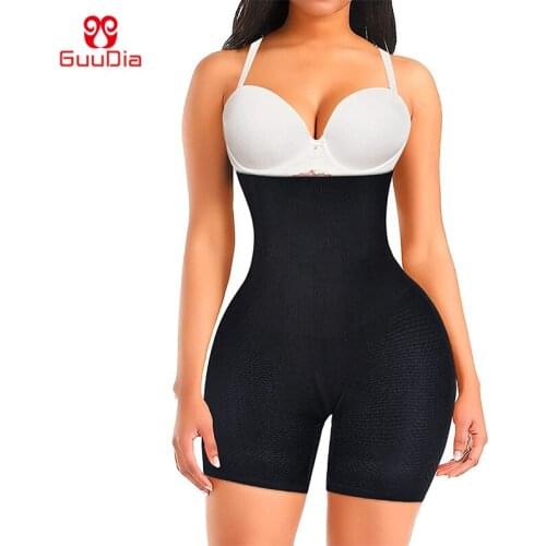 GUUDIA High Waist Trainer Body Shapers Women Shapewear Tummy Control Panties Seamless Shaper Slimming Underwear Thicker Fabric