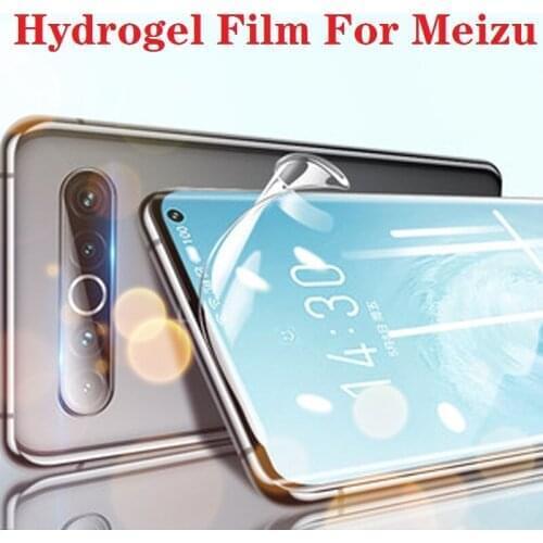 3PCS For meizu 16s pro 16T 16th 16XS 17 Screen Protector meizu pro 7 plus Full Cover Hydrogel Film Not Tempered Glass