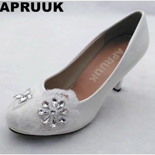 High heels women pumps shoes white with blingbling silver crystal rhinestones brides bridal wedding party shoes drop shipping