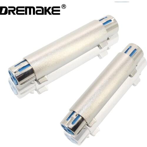 1 PCS XLR 3 Pin Female to 3 Pin Female Microphone Line Adapter