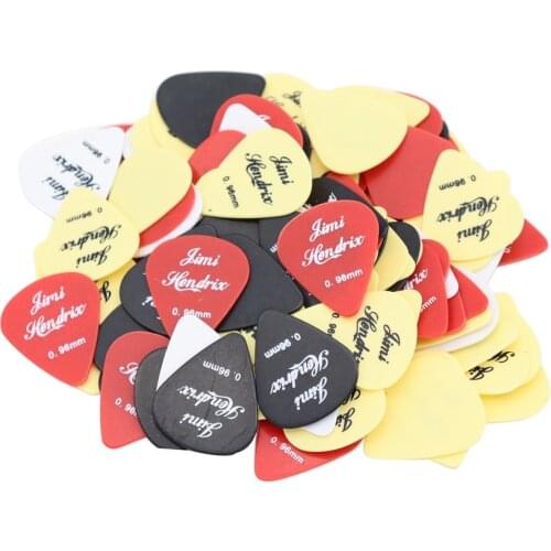 12 Pcs guitar Picks Plectrums for electric bass guitar, acoustic guitar, Ukulele, mandolin Thickness 0.46, 0.71, 0.96mm Matte