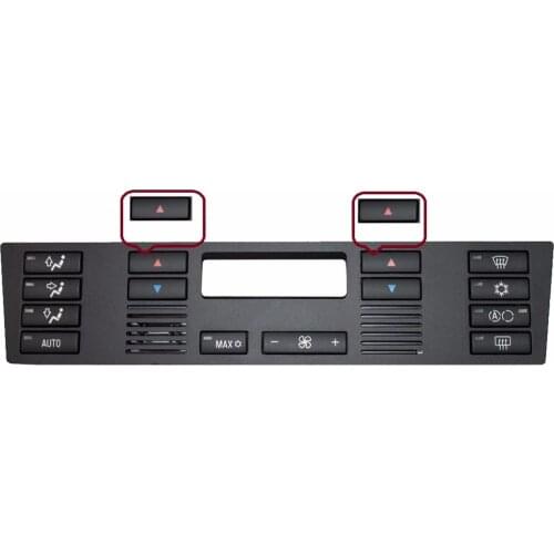 2 Pcs Heater Climate Control Air Conditioning Switch Button Cover #5 For BMW 5