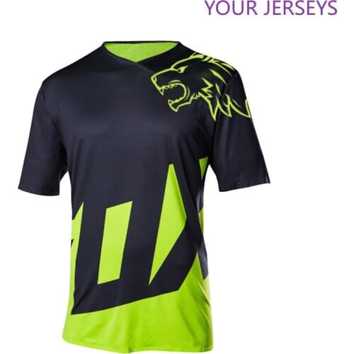 2022 Bike Jerseys Motocross Racing Jersey Quick Dry Motorcycle MTB Mountain Bike Downhill DH Short Sleeve Jersey K FXR DH
