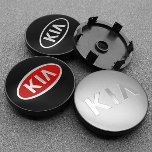 4pcs 56/60mm Car Wheel Center Hub Cap Suto Rim Refit Badge Creative Emblem Cover Sticker For KIA Cerato Sportage R K2 K3 K5 RIO