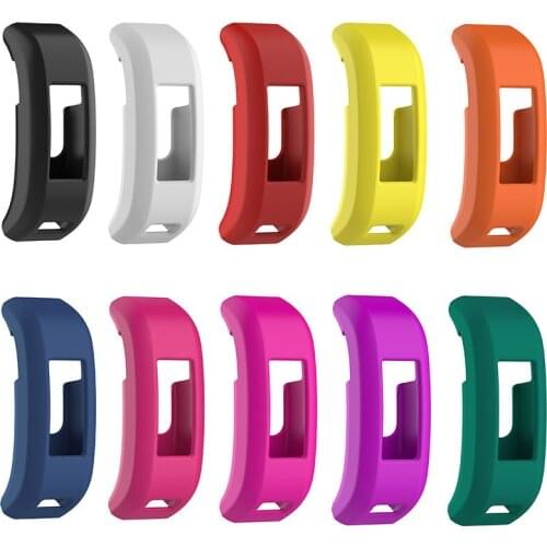 50pcs/Lot by DHL Silicone Rubber Case Cover for Garmin Vivosmart HR Activity Tracker Sleeve Protective Case Shell 10 Colors