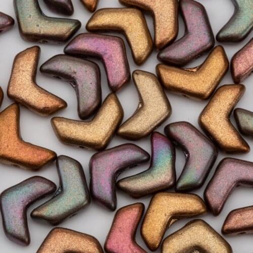 5grams ChevronDuo Czech Glass Seedbeads 10x4mm Double Holes Native Beads About 20pcs jewelry Beadwork, Necklace