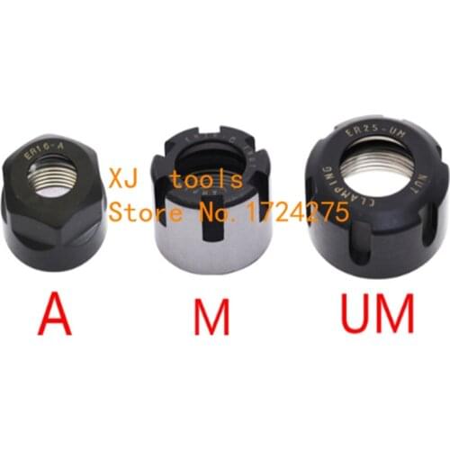 ER8 ER11 ER16 ER20 ER25 ER32 CNC Router Engraving 1Pcs ER20 Nuts ER High Precision Machine Nut ER Collet Accessory Sparepart