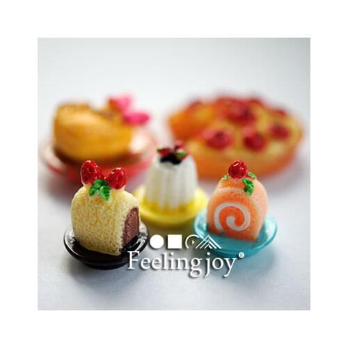 G05-X4443 children baby gift Toy 1:12 Dollhouse mini Furniture Miniature rement-delicious pastry 1set