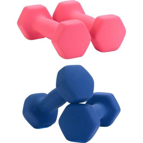 Dumbbell single weight 1/1.5/2 kg hex matte surface compact non-slip anti-slip hand weight fitness mancuernas pesas gimnasio