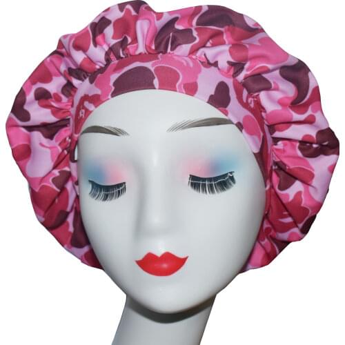 Hot sale Designer bonnets Black blue yellow head wrap hair bonnets silk bonet sleeping cap bulk vendor