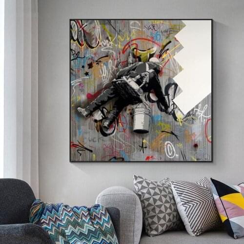 Graffiti Art Canvas Painting Abstract Street Art Poster Printing Wall Pictures For Living Room Home Decor