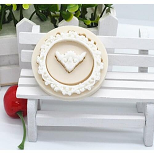 DIY Beautifully Wreath Silicone Fondant Resin Molds Vintage Cake Decorating Tools Pastry Kitchen Baking Accessories FM750