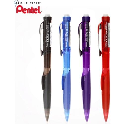 3Pcs/Lot Pentel Mechanical Pencil 0.5mm PD275 Side Press The Active Pencil Stretch Rubber