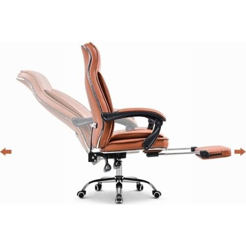 New Solid Color Fashion Boss Chair Computer Leather Chair Home Swivel Chair Reclining Office Gaming Chair Engineering Chair