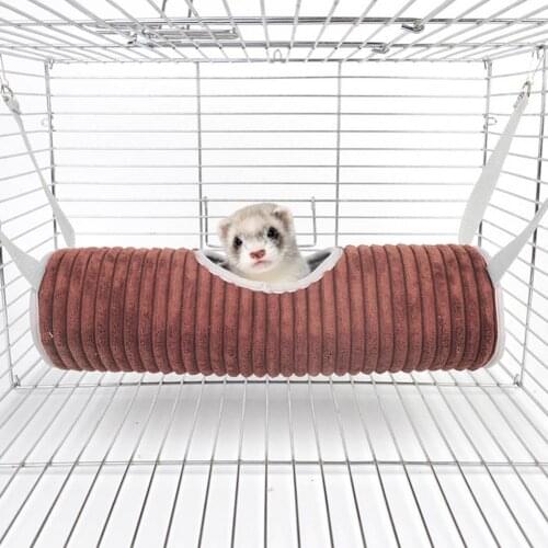 Washable Ornamental Small Animal Sleeping Nest Bed Non-shrink Hamster Tunnel Adorable for Small Pet Supplies