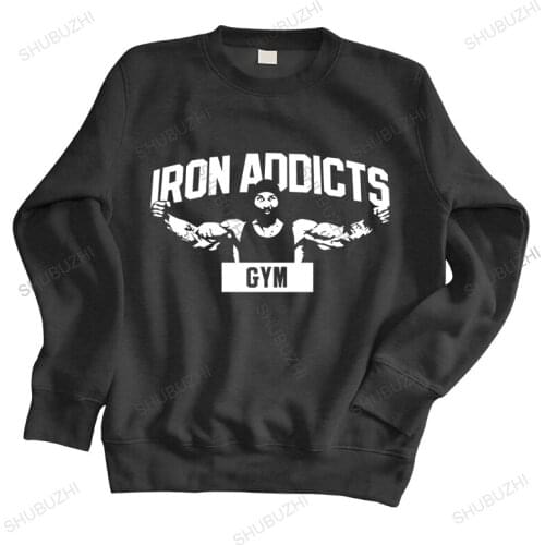 New arrived men hoodie autumn IRON ADDICTS hoodies CT FLETCHER MIKE RASHID warm sweatshirt men hoody