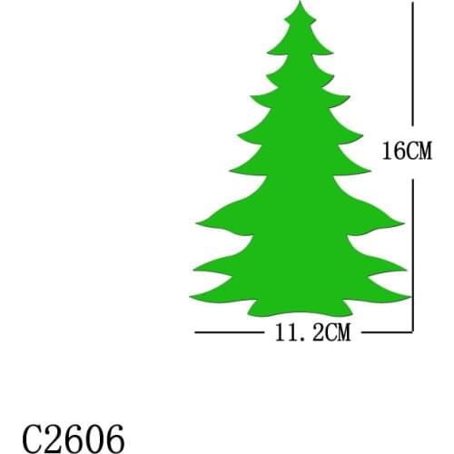 New Christmas tree Wooden Die Scrapbooking C2606 Cutting Dies Multiple Sizes