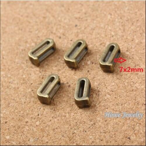 Wholesale 130 pcs Vintage Charms Letter Q Antique bronze Fit Leather leather slide rope bracelet jewelry production 10079