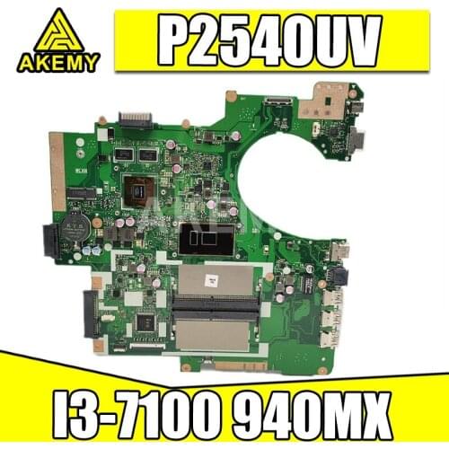 P2540UV Motherboard For Asus P2540UB P2540UBP P2540UV P2540UQ P2540UR Laptop motherboard I3-7100 940MX-GPU