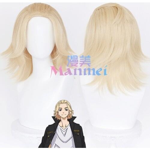 Anime Tokyo Revengers Manjiro Sano Cosplay Wig Gold Heat Reverse Warp Resistant Synthetic Hair Anime Cosplay