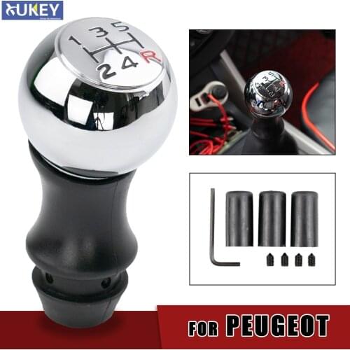 5 Speed Gear Shift Knob For CITROEN C1 C3 C4 For PEUGEOT 106 107 205 206 207 306 307 308 309 405 406 407 508 605 607 806 807