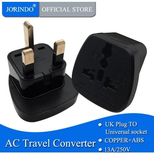 JORINDO Singapore Malaysia Hong Kong fused adaptor plug swiss AU EU US to UK Travel Universal Plug Adapter Type G