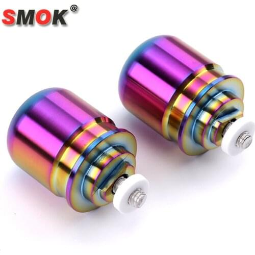 SMOK Handlebar Plug for Honda CB650f Motorcycle Handlebars Traffic Jam Balance Terminal Stainless Steel Color Titanium