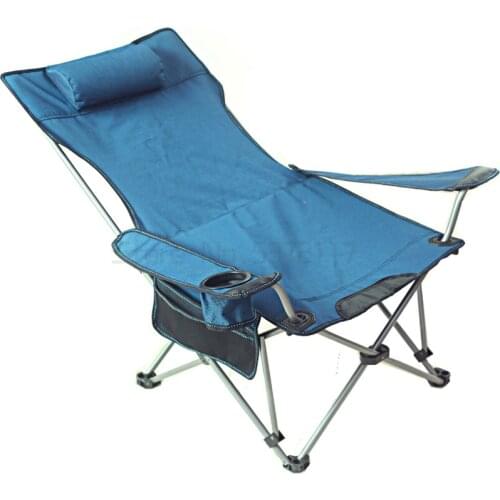 Outdoor folding chair fishing chair portable sitting and lying dual-purpose reclining chair lunch break bed camping beach chair